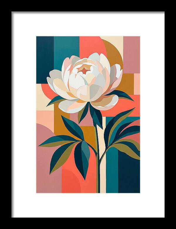 Elegant White Peony