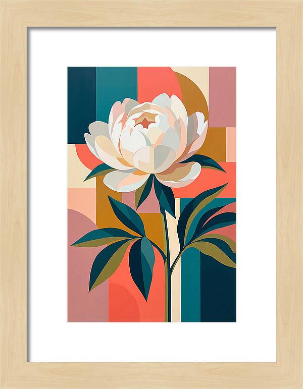 Elegant White Peony