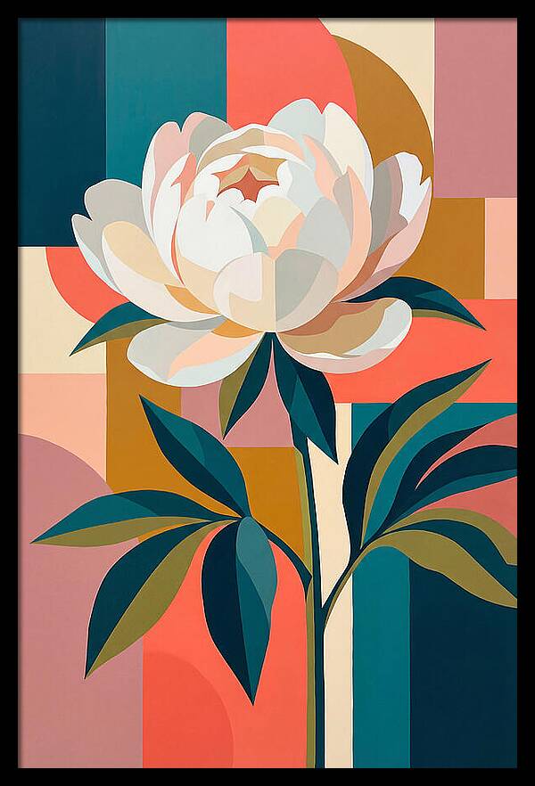 Elegant White Peony
