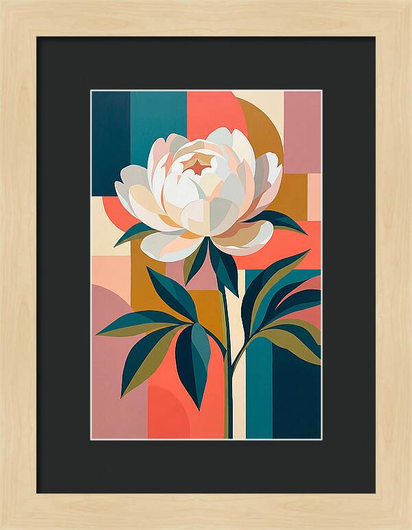 Elegant White Peony