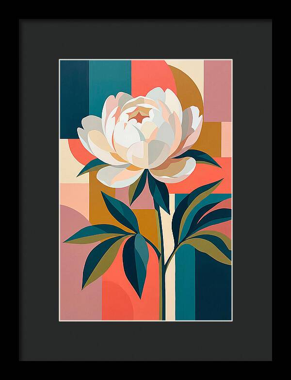 Elegant White Peony