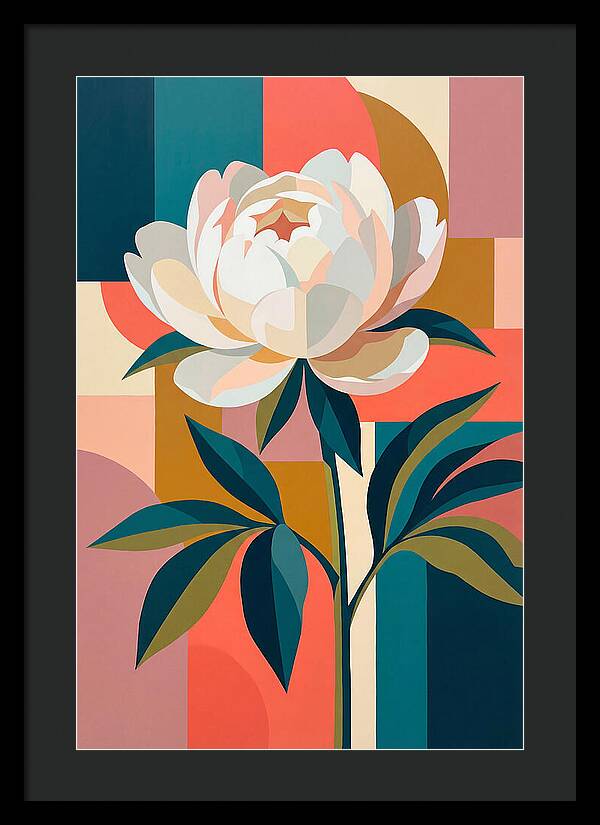 Elegant White Peony