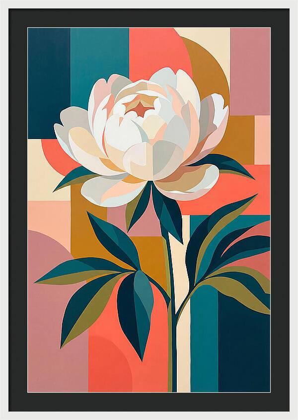 Elegant White Peony