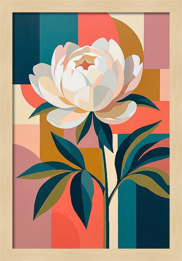 Elegant White Peony
