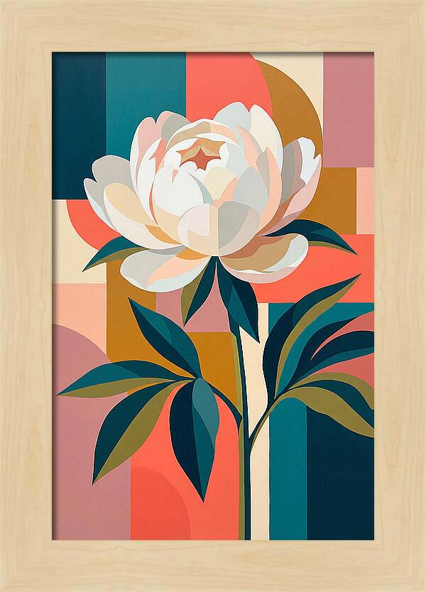 Elegant White Peony