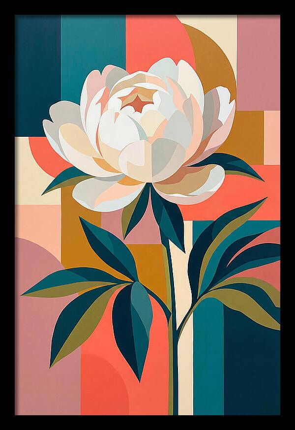 Elegant White Peony