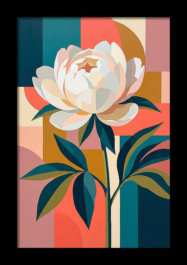Elegant White Peony