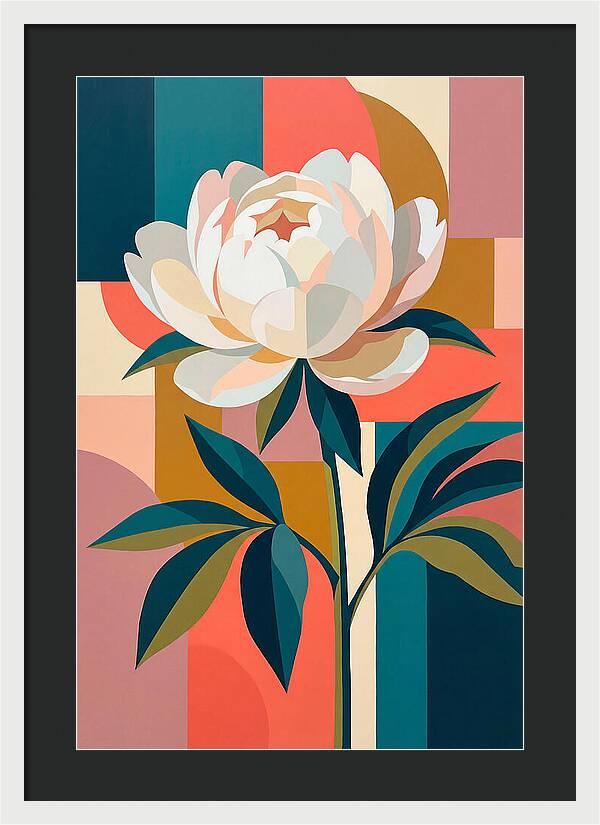 Elegant White Peony
