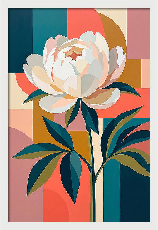 Elegant White Peony