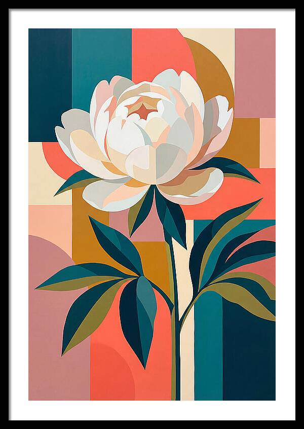 Elegant White Peony