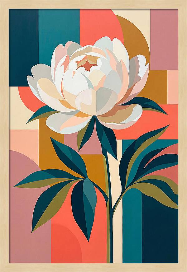 Elegant White Peony