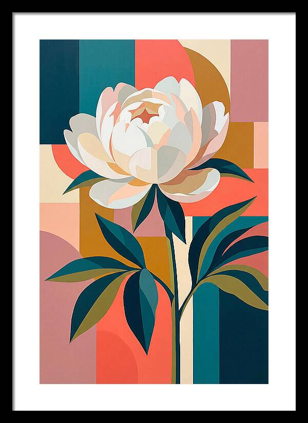 Elegant White Peony
