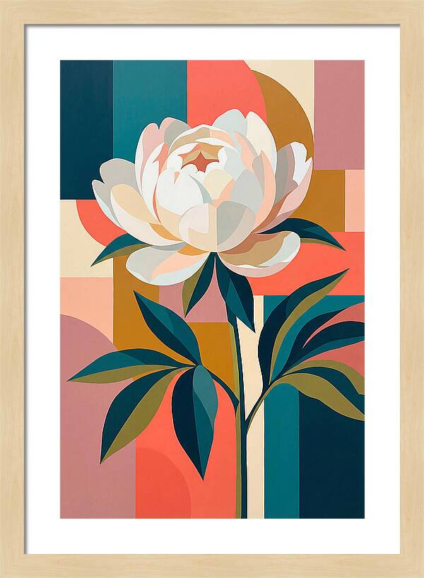 Elegant White Peony
