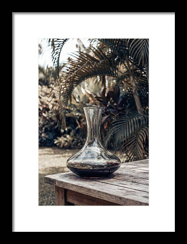Elegant Wine Decanter In Nature