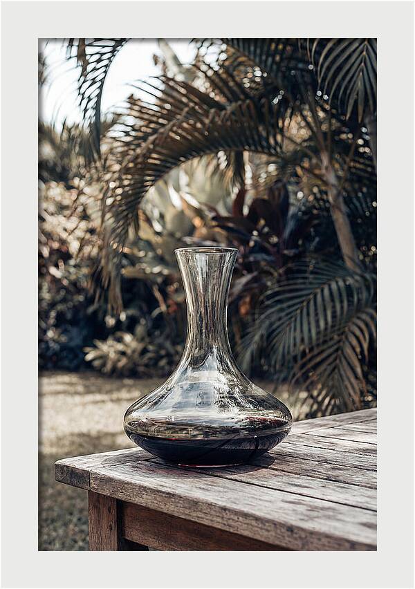 Elegant Wine Decanter In Nature