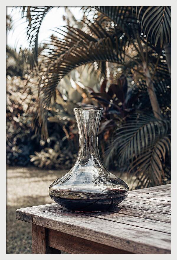 Elegant Wine Decanter In Nature