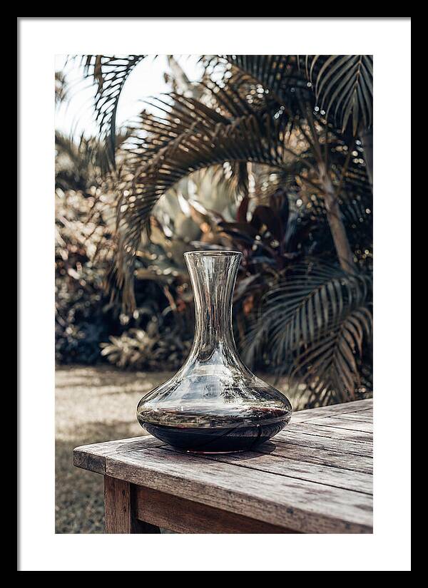 Elegant Wine Decanter In Nature