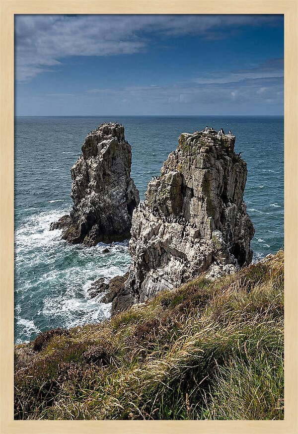 Elegug Stacks Against The Sea