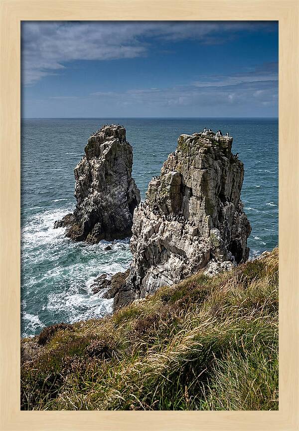 Elegug Stacks Against The Sea
