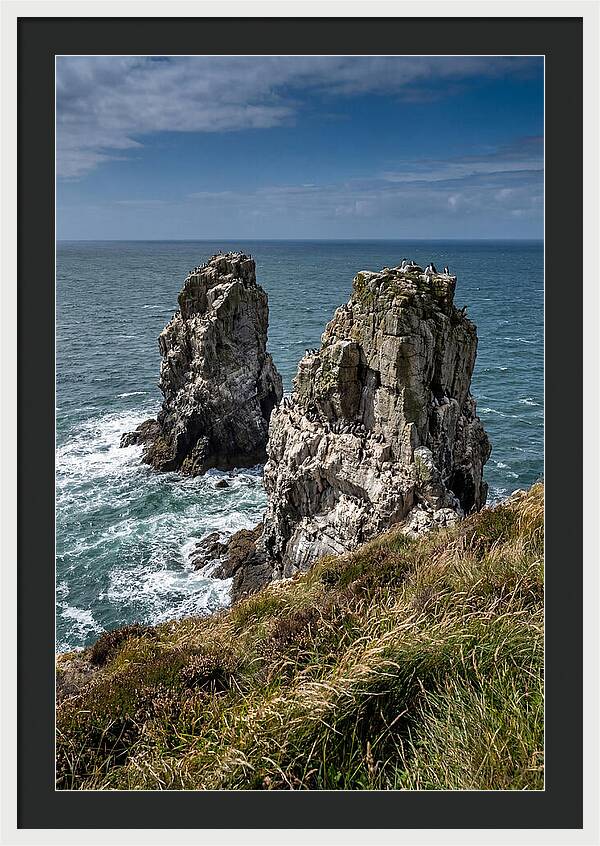 Elegug Stacks Against The Sea