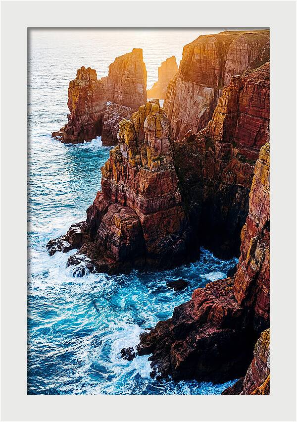 Elegug Stacks At Sunset