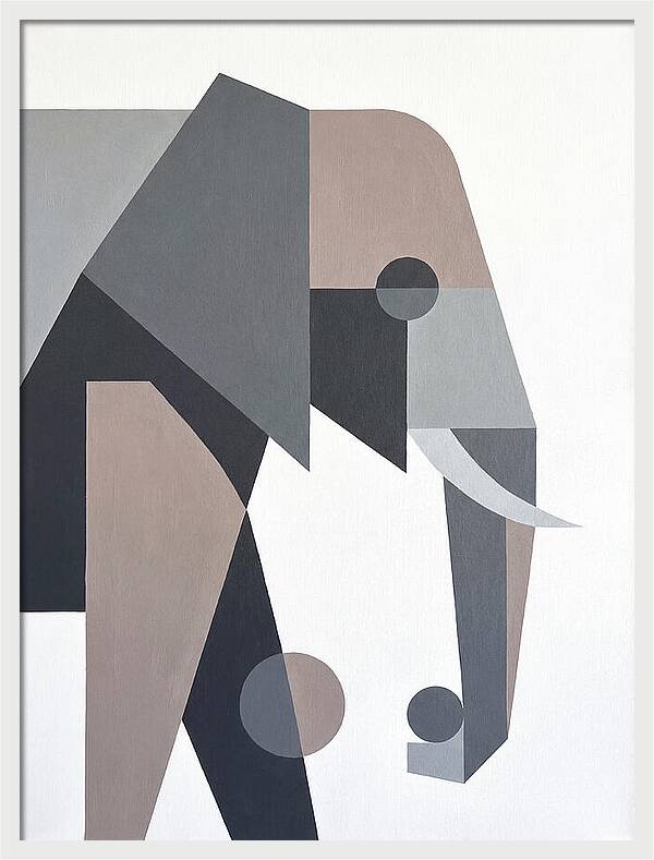 Elephant In Minimalist Style
