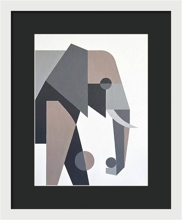 Elephant In Minimalist Style