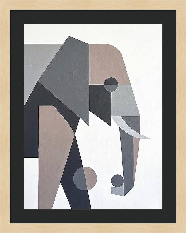 Elephant In Minimalist Style
