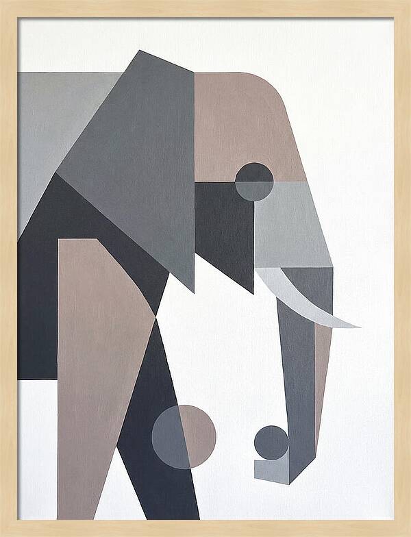 Elephant In Minimalist Style