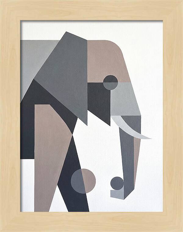 Elephant In Minimalist Style