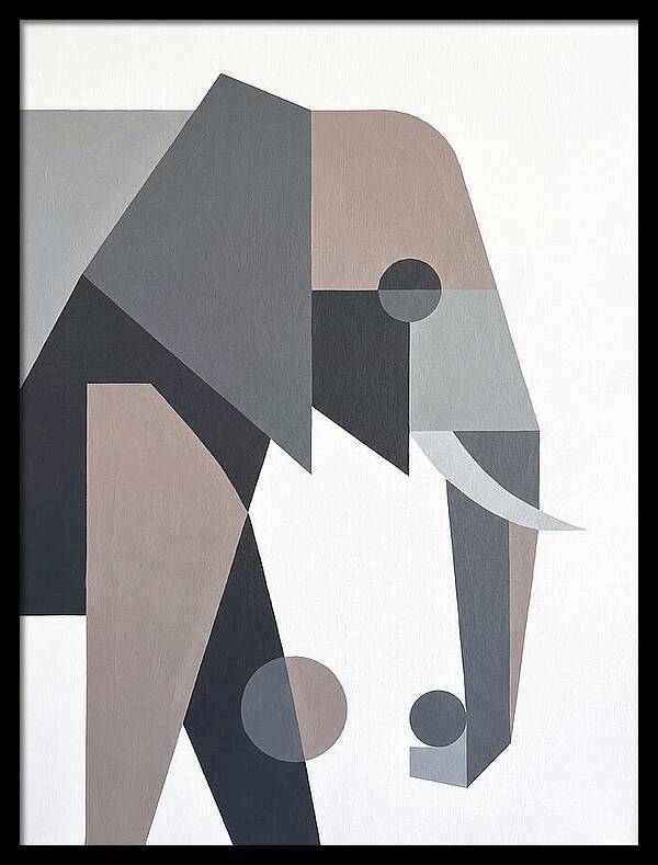 Elephant In Minimalist Style
