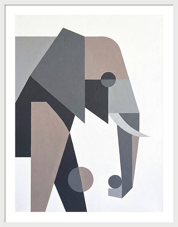 Elephant In Minimalist Style