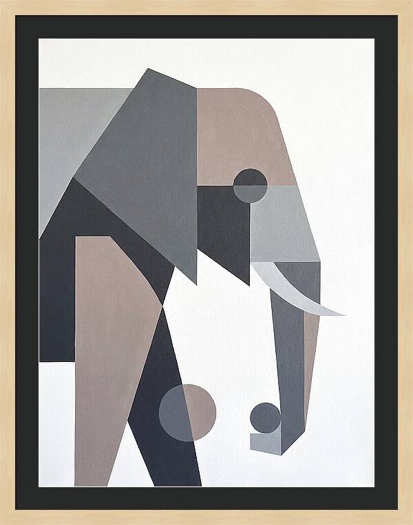 Elephant In Minimalist Style
