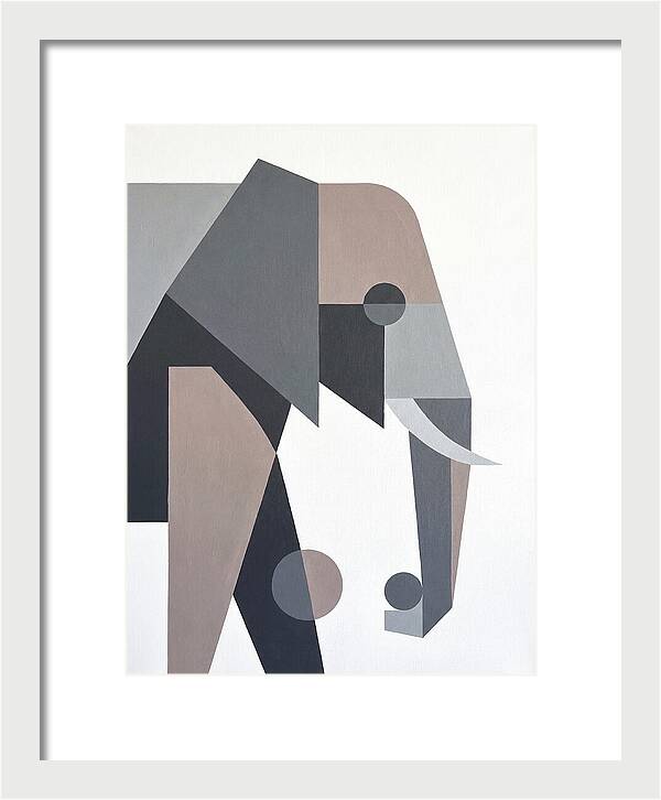 Elephant In Minimalist Style