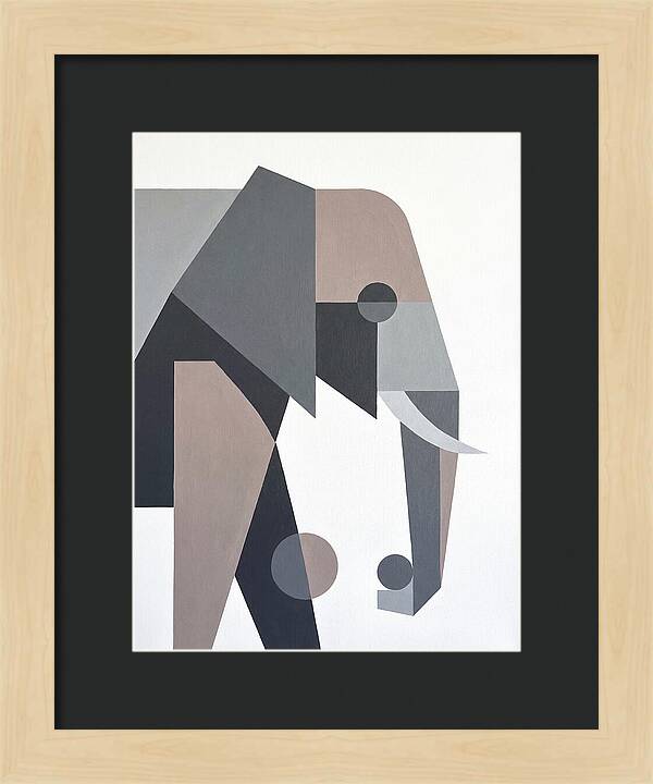 Elephant In Minimalist Style