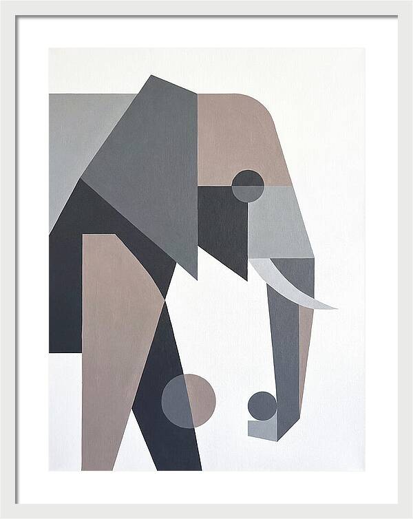 Elephant In Minimalist Style