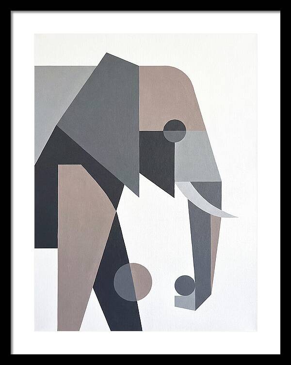 Elephant In Minimalist Style