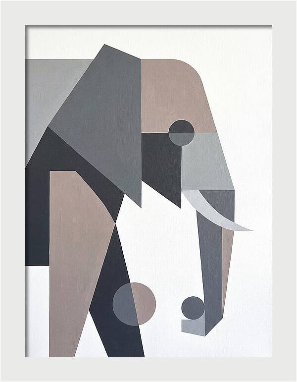 Elephant In Minimalist Style