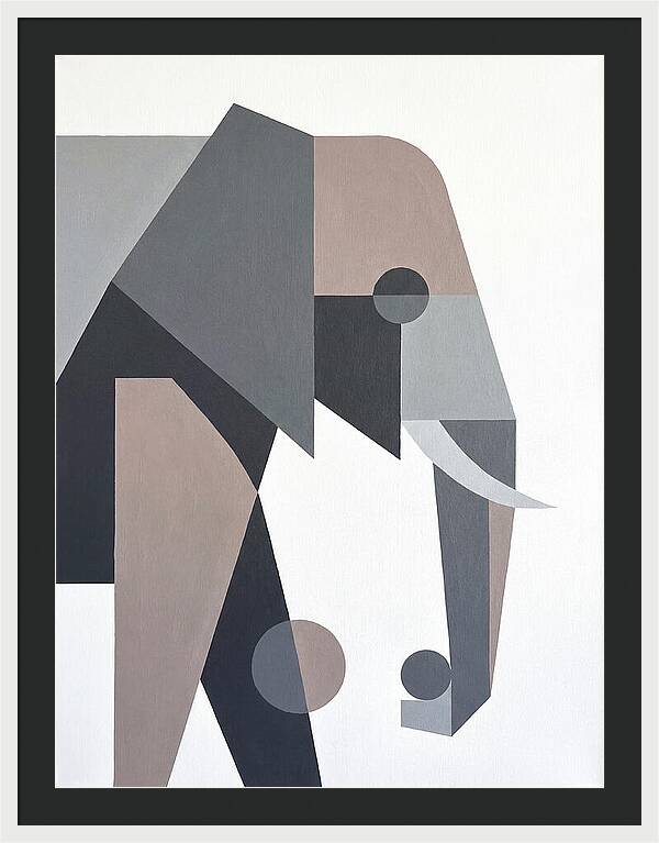 Elephant In Minimalist Style