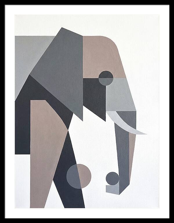 Elephant In Minimalist Style