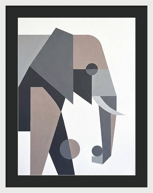 Elephant In Minimalist Style