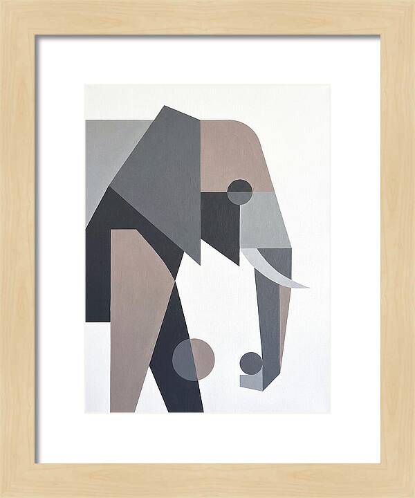 Elephant In Minimalist Style