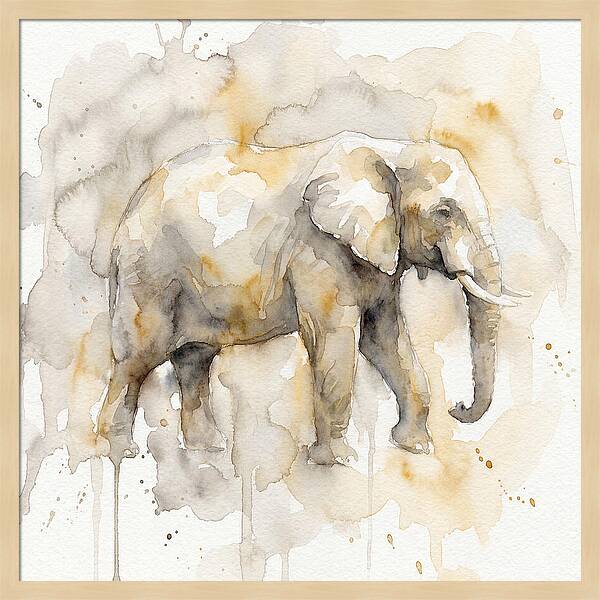 Elephant In Watercolor Hues