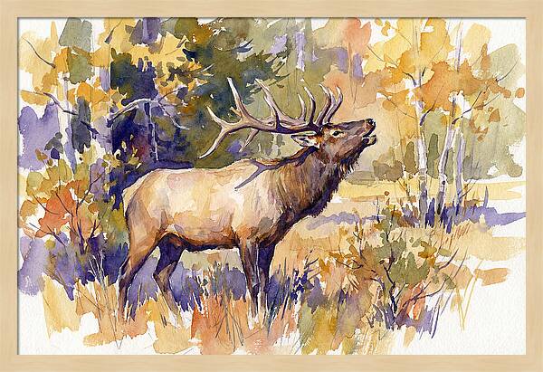 Elk In Autumn Splendor