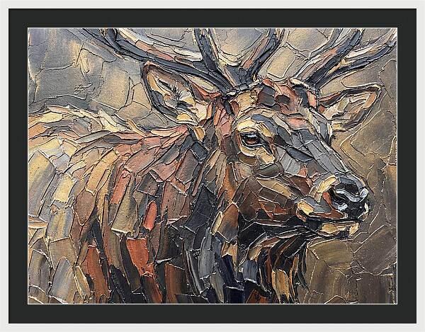 Elk In Textured Splendor