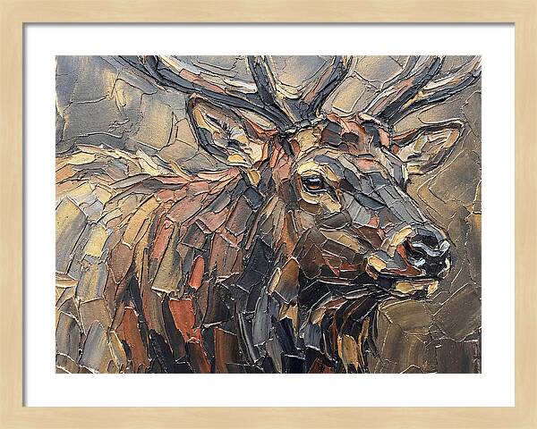 Elk In Textured Splendor