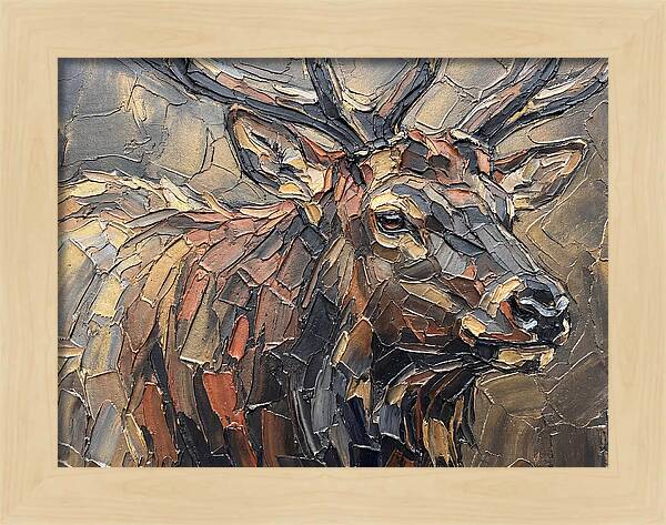 Elk In Textured Splendor