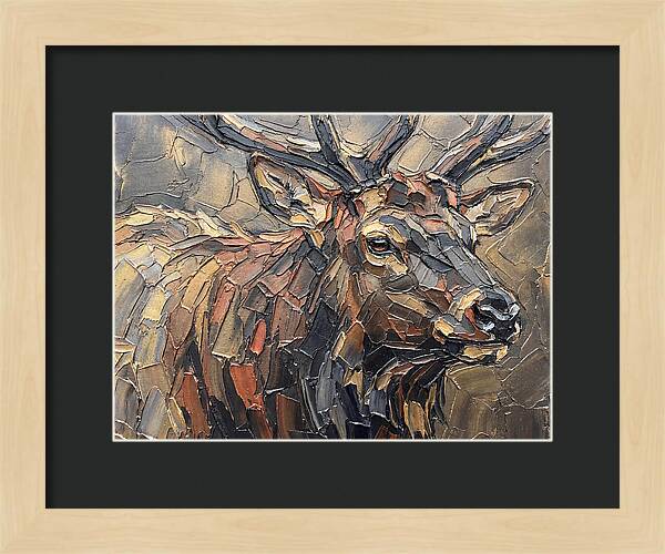 Elk In Textured Splendor