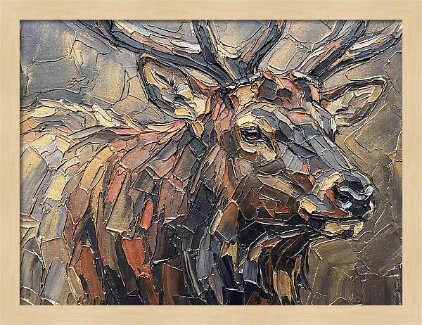 Elk In Textured Splendor