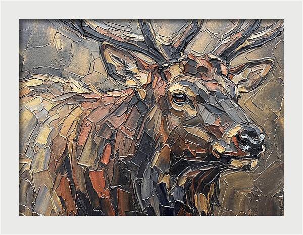 Elk In Textured Splendor
